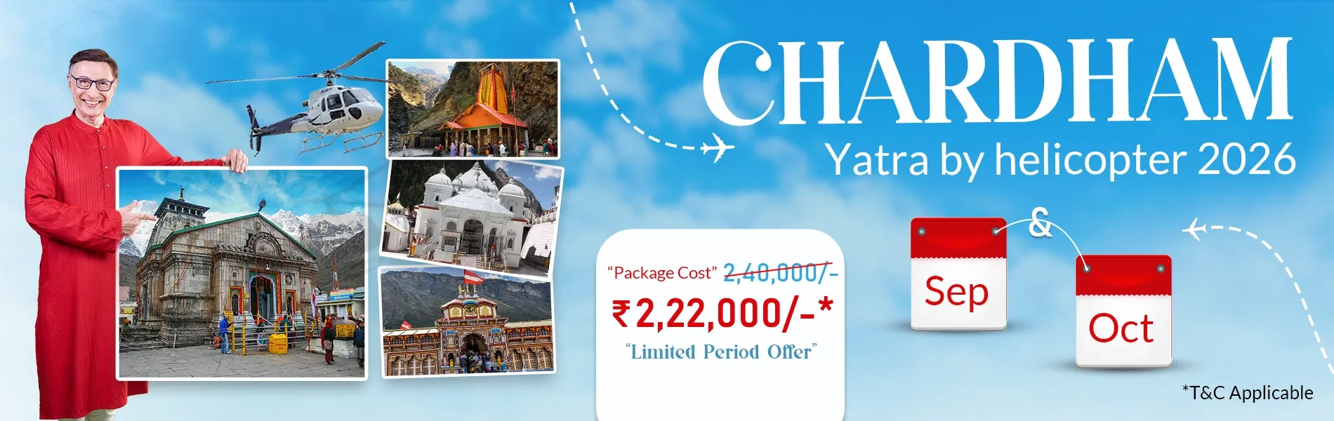 Char Dham Yatra by Helicopter (Ex Dehradun)